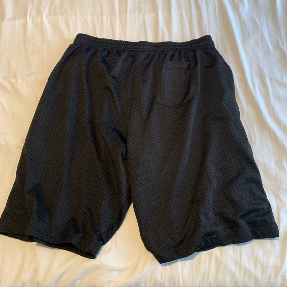 Men's Black Athletic Mesh Shorts Lined 6XL Basketball Workout - Picture 4 of 11